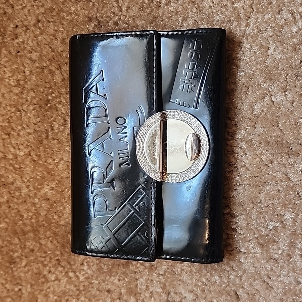 Prada Milano Wallet Patent Leather